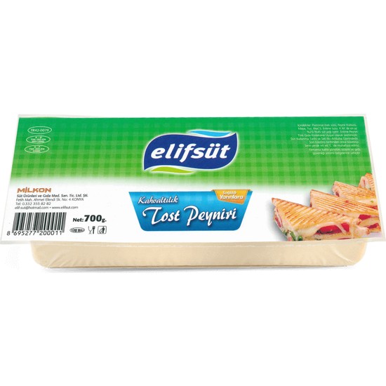 Elif Süt Tost Peyniri 600 gr