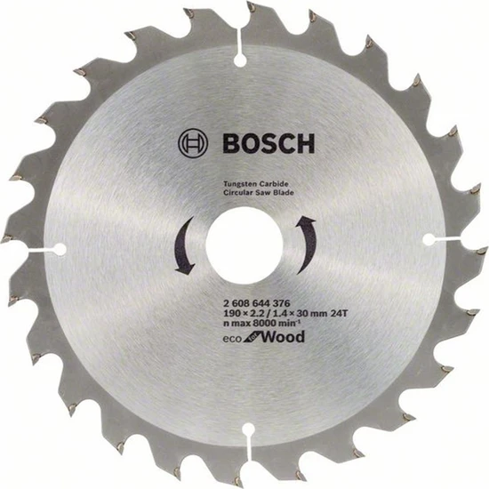 Bosch Eco For Wood  Daire Testere Bıçağı 24 Diş