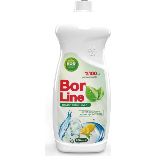 Borline Bor Katkılı 650 ml Bulaşık Deterjanı (1 Adet)