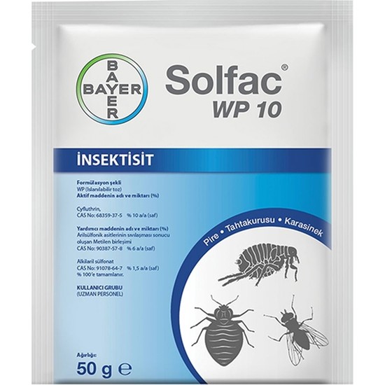Bayer Solfac Wp 10 Pire Ilacı 50 gr