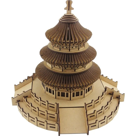 3D Sergi Ahşap Temple Of Heaven Maketi 283 Parça
