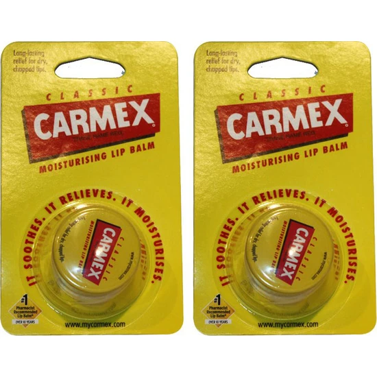 Carmex Klasik Lip Balm Kavanoz 7.5g x 2 Adet