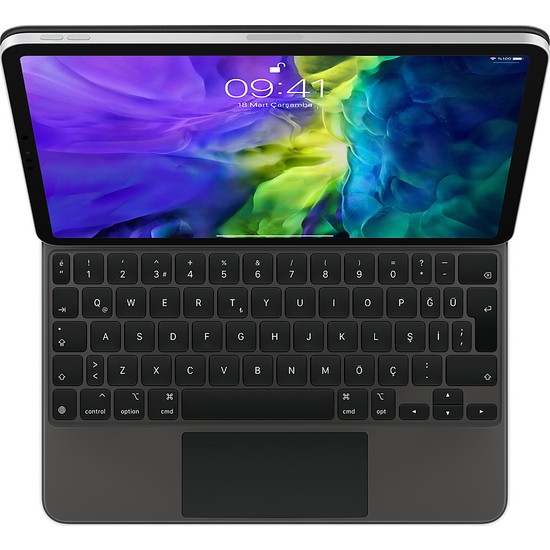 Apple 11 inç iPad Pro (3. nesil) ve iPad Air (4. nesil) için Magic Keyboard Türkçe Q Klavye Siyah MXQT2TQ/A