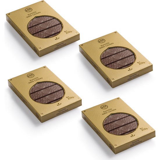 Kuvertür Sütlü Çikolata 250g 4'lü Set (4x250g) Glutensiz