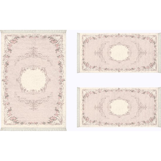 Alanur Almira Yatak Odası Halısı 3�lü Set 80 x 150 cm + 2