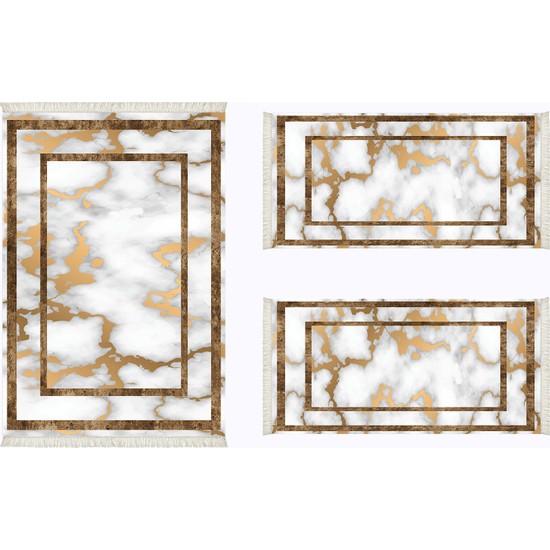 Alanur Almira Yatak Odası Halısı 3�lü Set 80 x 150 cm + 2 Fiyatı