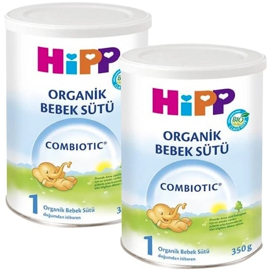 Hipp 1 Organik Combiotic Bebek Sütü 350gr 2 Adet