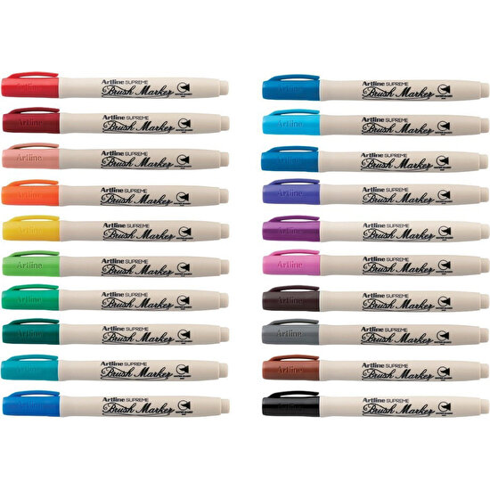Artline Supreme Brush Marker Tüm Renkler 20'li