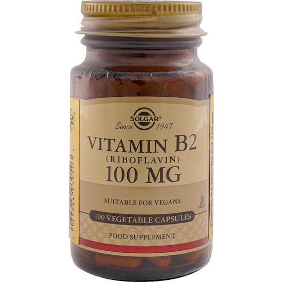 Solgar Vitamin B2 (Riboflavin) 100 Mg 100 Kapsül Fiyatı
