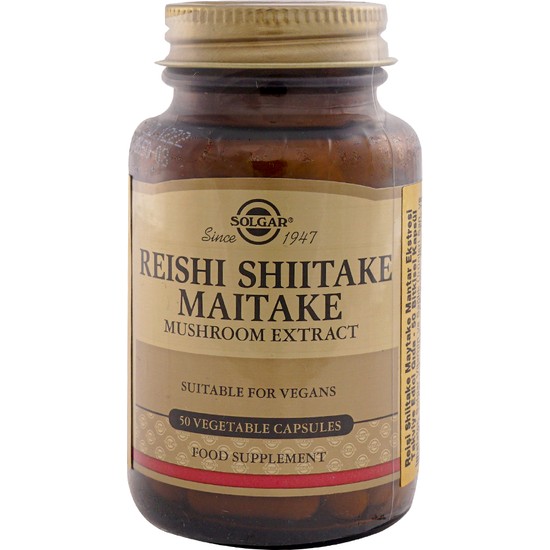 Solgar Reishi Shiitake Maitake Mushroom Extract 50 Kapsül Fiyatı