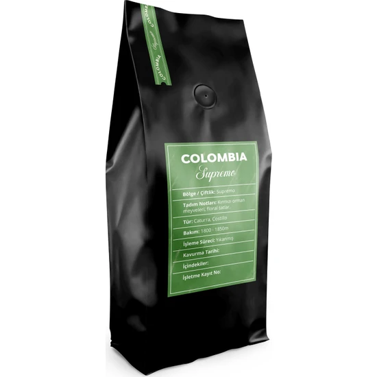 A Roasting Lab Colombia Supremo (250 Gram) Filtre Kahve (Kağıt Filtre)
