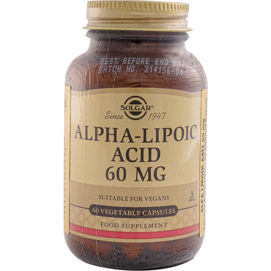 Solgar Alpha Lipoic Acid 60Mg 60 Tablet Fiyatı Taksit Seçenekleri