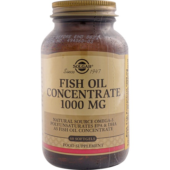 Solgar Fish Oil Concentrate 1000Mg 60 Kapsül Fiyatı