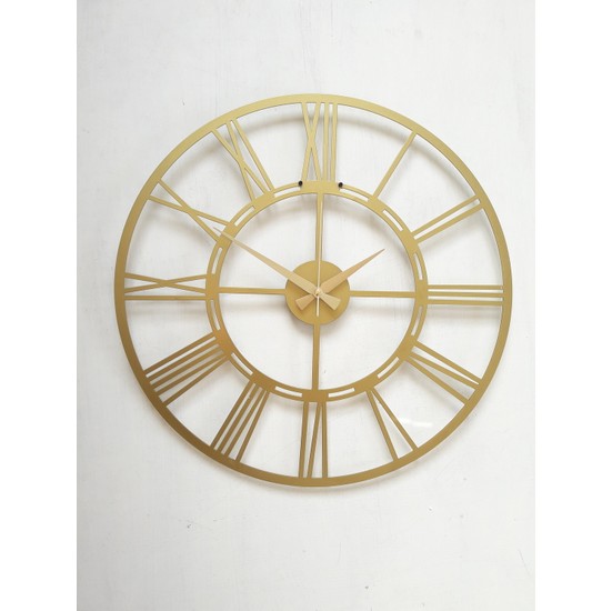 Soft Art Home Gold Classy Metal Duvar Saati 70 x 70 cm Fiyatı
