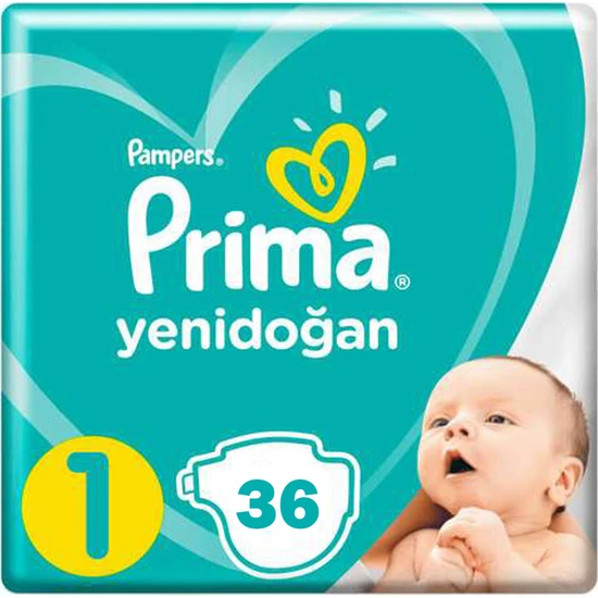 Prima Bebek Bezi Aktif Bebek 1 Beden Mini Paket 36'lı