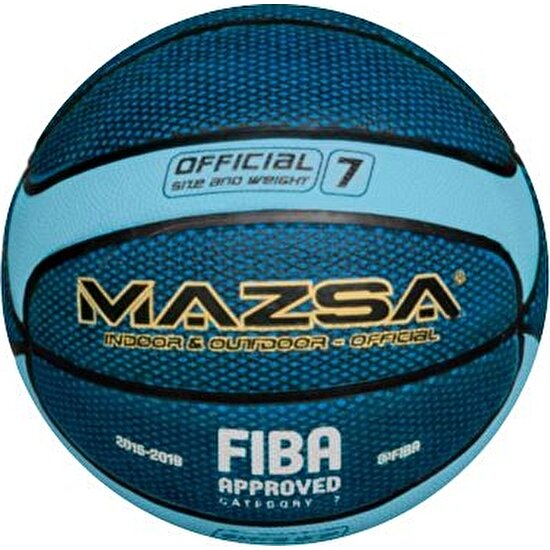 Mazsa Fiba Onaylı 7 No Basketbol Topu Mavi