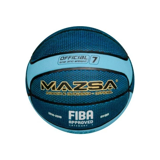 Mazsa Fiba Onaylı 7 No Basketbol Topu Mavi