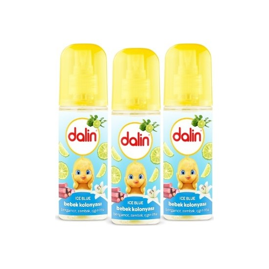 Dalin Bebek Kolonyası Ice Blue Kokusu 150 ml x 3 Adet Fiyatı Dalin Bebek Kolonyası Ice Blue Kokusu 150 ml x 3 Adet Fiyatı