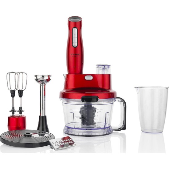 Schafer Meister Çoklu Set Blender 1000 W Güç, 800 ml Ölçü Kabı ve 1,5 lt Doğrayıcı Kapasitesi