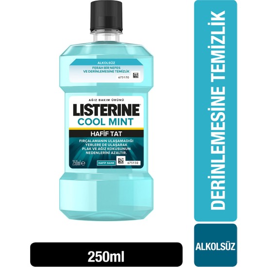 Listerine Cool Mint Hafif Tat 250 ml