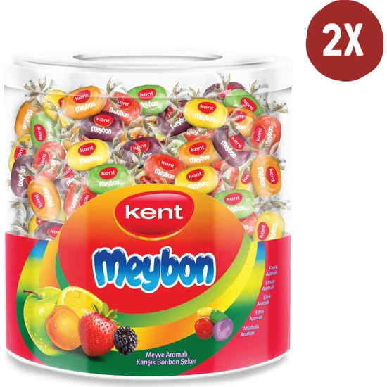 Kent Meybon Kavanoz Şeker 2'li 504 gr