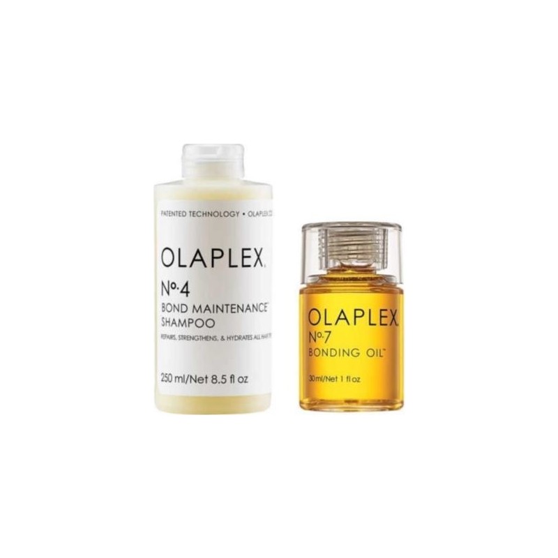 OLAPLEX No:4 Bakım Şampuan 250 ml - No: 7 Bakım Yağı 30 ml
