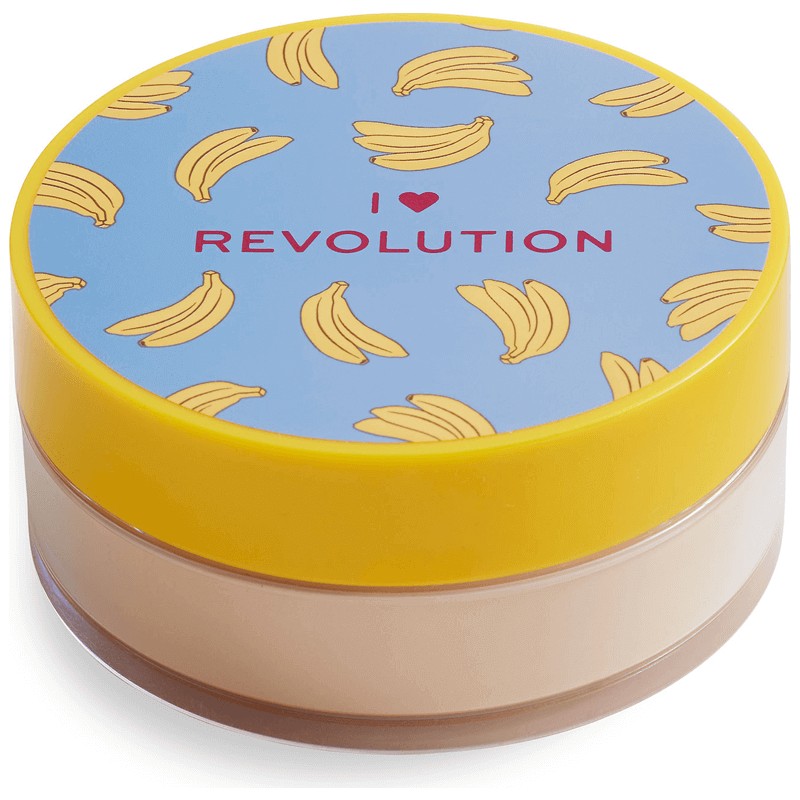 I Heart Revolution Loose Baking Pudra Banana Parlaklığı Azaltan İpeksi Doku 100 g