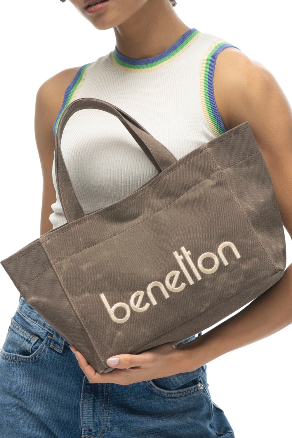 United Colors Of Benetton Benetton Kadın El Çantası Kahve BNT1102 görsel 2