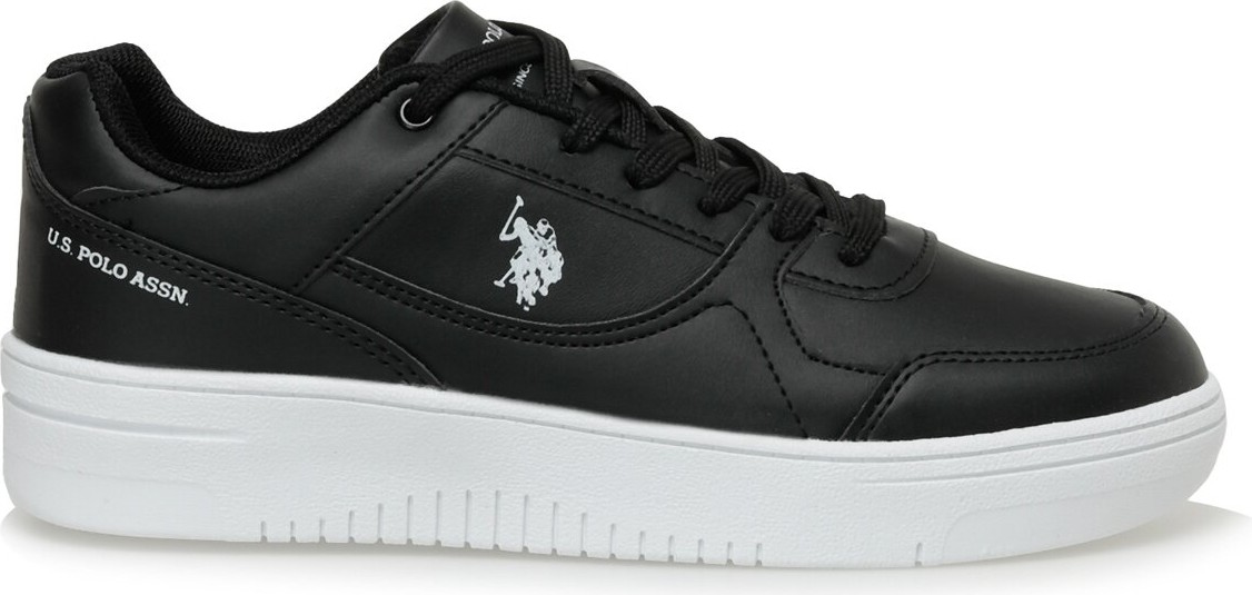 U.S. Polo Assn. Beyaz Kadın Sneaker 42 Düz Taban Deri Malzeme ile Şık Tasarım