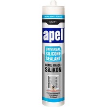 Apel Apel Genel Amaçlı Silikon Beyaz 280GR 250ML SS711 5 Adet Fiyatıdır