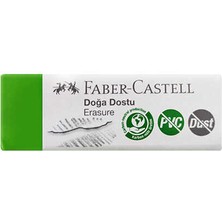 Faber-Castell Doğa Dostu Silgi Toz Bırakmayan Ergonomik Tasarım 1 Adet Yeşil Renk