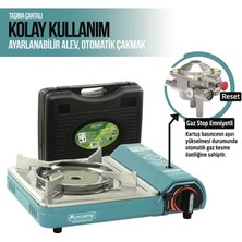 Orcamp Tekli Seramik Pro Portatif Ocak Mavi