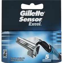 Gillette Sensor Excel 5'Li Yedek Tıraş Bıçağı Başlığı