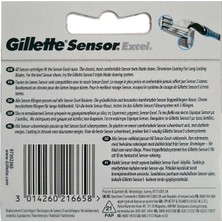 Gillette Sensor Excel 5'Li Yedek Tıraş Bıçağı Başlığı