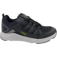 Jump 24865 Siyah Neon Yeşil Yürüyüş Koşu Spor Ayakkabı