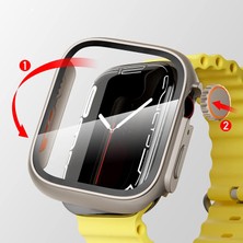 Dexmon Apple Watch 41 mm Kasa ve Ekran Koruyucu Watch Ultra Görünümlü Sert Pc Fit Kalıp