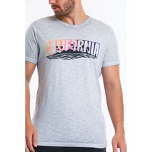 Superfly Men Tshırt Gri Erkek T-Shirt 21607-08