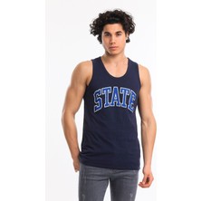 Superfly Men Tank Top Navy Erkek Atlet 21643-15