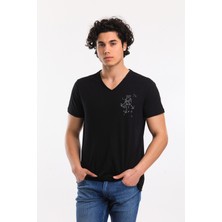 Superfly Men Tshırt Black Erkek T-Shirt 21599-02