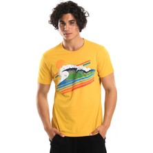 Superfly Men Tshırt Yellow Erkek T-Shirt 22576-25