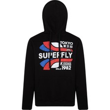 Superfly Men Kapş Sweat Siyah Erkek Sweatshirt 23172-02