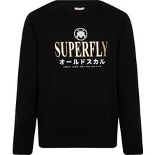 Superfly Men Sweat Erkek Siyah Sweatshirt 23177-2