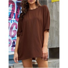 Altamira Kahverengi Oversize T-Shirt