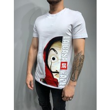 Ayakuydur Erkek La Casa De Papel Baskılı T-Shirt