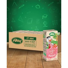 Sütaş Şeker Ilavesiz Çilekli Süt 180 ml (27 Adet)