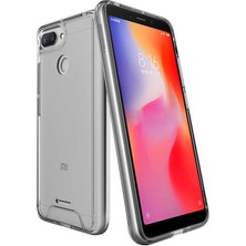 Kupa Xiaomi Redmi 6 Kılıf Kamera Korumalı Darbe Emici Şeffaf Tank Tam Koruma Silikon Kapak