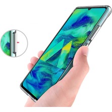 Kupa Samsung Galaxy A91 Kılıf Kamera Korumalı Darbe Emici Şeffaf Tank Tam Koruma Silikon Kapak