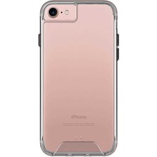 Kupa Apple iPhone 8 Kılıf Kamera Korumalı Darbe Emici Şeffaf Tank Tam Koruma Silikon Kapak