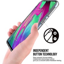 Kupa Samsung Galaxy A40 Kılıf Kamera Korumalı Darbe Emici Şeffaf Tank Tam Koruma Silikon Kapak