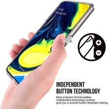 Kupa Samsung Galaxy A80 Kılıf Kamera Korumalı Darbe Emici Şeffaf Tank Tam Koruma Silikon Kapak